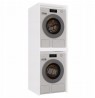 POLA TWIN WHITE WASHING MACHINE AND DRYER CABINET