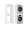 POLA TWIN WHITE WASHING MACHINE AND DRYER CABINET