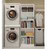 POLA TWIN WHITE WASHING MACHINE AND DRYER CABINET