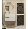 POLA TWIN WHITE WASHING MACHINE AND DRYER CABINET