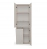 BATHROOM CABINET NEL DD 1K BASKET CASMERE COLOUR LONG DOORS