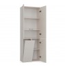 BATHROOM CABINET NEL DD 1K BASKET CASMERE COLOUR LONG DOORS