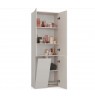 BATHROOM CABINET NEL DD 1K BASKET CASMERE COLOUR LONG DOORS