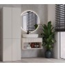 BATHROOM CABINET NEL DD 1K BASKET CASMERE COLOUR LONG DOORS