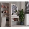 BATHROOM CABINET NEL DD 1K BASKET CASMERE COLOUR LONG DOORS