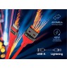 Tracer 47492 USB A - Lightning M/M 1m  Cable Red