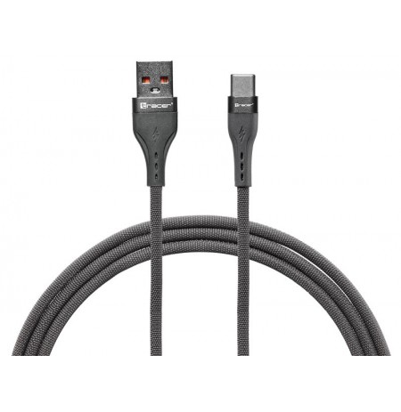 Tracer 47487 USB A - Type C M/M 1m  Cable Grey