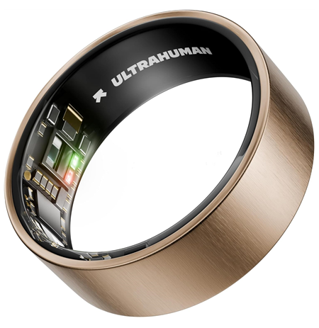 Ultrahuman | Ring Air | Brushed Rose Gold | Size 8 | Smart Ring
