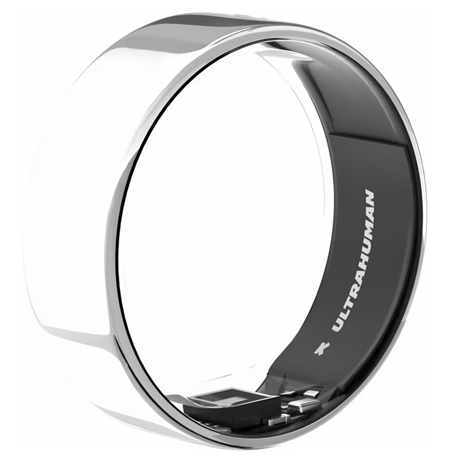 Ultrahuman | Ring Air | Space Silver | Size 11 | Smart Ring