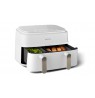 Philips 3000 series NA353/10 fryer Double 9 L Stand-alone 2750 W Hot air fryer Silver, White