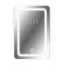 Mini šaldytuvas kosmetikai su veidrodžiu LED ELLE 4L white