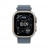 Apple Watch Ultra 3 GPS + Cellular 49mm Natural Titanium Case with Anchor Blue Ocean Band