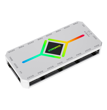 Gamemax | Remoter control | V4.0 ARGB PWM HUB BK | White | Gamemax