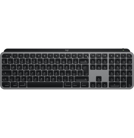Logitech Master MX Keys S for Mac keyboard Office RF Wireless + Bluetooth QWERTY US International Aluminium, Black