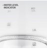 Electric kettle szklany 1,7L 2200W MR-063-WHITE MAESTRO