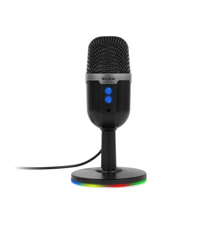 Studio microphone with BLOW LED stand