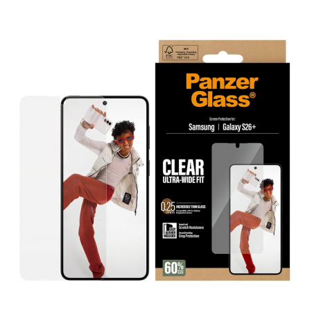 Samsung Galaxy S26+ Ultra-Wide Fit Glass EasyAligner by PanzerGlass