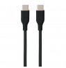 Silikoninis kabelis USB Type-C - Type-C, 60W (juodas, 3m)