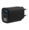 Gembird 2-port 30W USB fast charger, LCD | TA-UC-PDQC30LCD-BK-01
