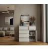 MALWA 1D5S WHITE CHEST OF DRAWERS