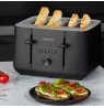 Salter EK5565MBLKFVDE Kuro 4-Slice Toaster