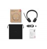 Lenovo 6550 Headset Wireless Head-band Office/Call center USB Type-C Bluetooth Black