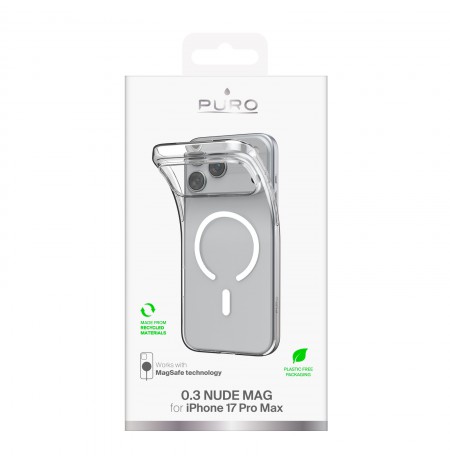 Apple iPhone 17 Pro Max Cover 0.3 with Magsafe by Puro Transparent