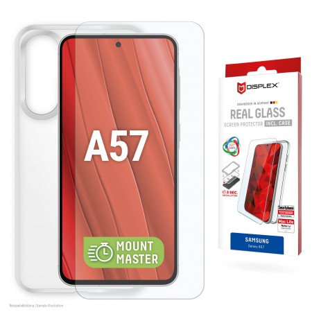 Samsung Galaxy A57 Real Screen Glass MM + Case By Displex Transparent