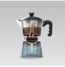 Maestro 6 cup coffee machine MR-1666-6-BLACK black