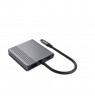 Gembird A-CM-COMBO3-04 USB Type-C 3-in-1 multi-port adapter (2x USB port + 2x HDMI + PD), space grey