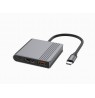 Gembird A-CM-COMBO3-05 USB Type-C 3-in-1 multi-port adapter (USB port + HDMI + USB-C video), space grey