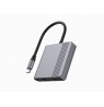 Gembird A-CM-COMBO3-05 USB Type-C 3-in-1 multi-port adapter (USB port + HDMI + USB-C video), space grey