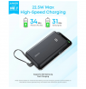 Anker Power Bank, 22.5W | Zolo A110EH11 | 20000 mAh | USB-C | Black