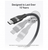 Anker USB-C to USB-C Cable Braided, 0.9m, 240W, Black | Anker USB-C Braided Cable, 0.9 m