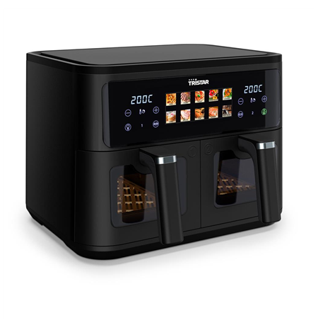 Tristar Double Basket Airfryer | FR-9075 | Power 2500 W | Capacity 9 L | Hot air technology | Black