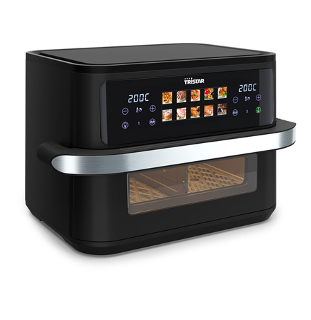 Tristar Dualzone Flex Airfryer | FR-9078 | Power 2800 W | Capacity 10 L | Hot air technology | Black