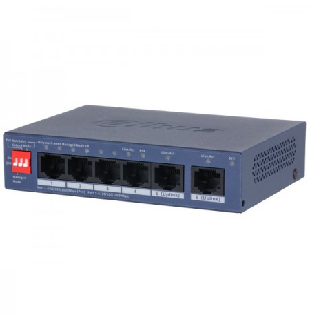 SWITCH POE CS4006-4GT-36 4-PORTOWY DAHUA