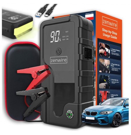 Booster Jump Starter 6400 mAh Powerbank Samochodowy Zenwire CY16