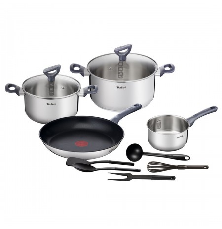 POT AND COOKING UTENSIL SET 11 PCE