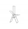 DRYER CLOTHES 20M WITH HANGER BLACK