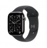 Apple Watch Series 11Â GPS + Cellular 46mmÂ Slate Titanium Case with Black Sport Band - M/L
