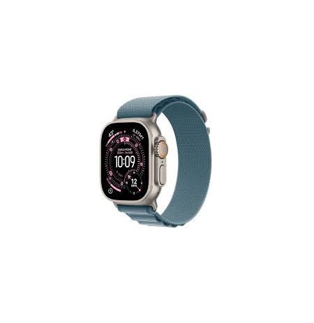 Apple Watch Ultra 3Â GPS + CellularÂ 49mmÂ Natural Titanium Case with Light Blue Alpine Loop - Small