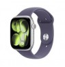 Apple Watch Series 11Â GPS + Cellular 46mm Silver Aluminium Case with Purple Fog Sport Band - M/L
