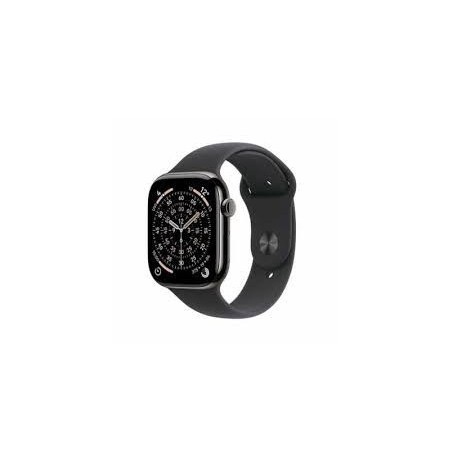 Apple Watch Series 11Â GPS + Cellular 42mmÂ Natural Titanium Case with Stone Grey Sport Band - S/M