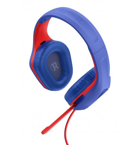 Trust GXT 415SM Zirox Headset Wired Head-band Gaming Blue, Red