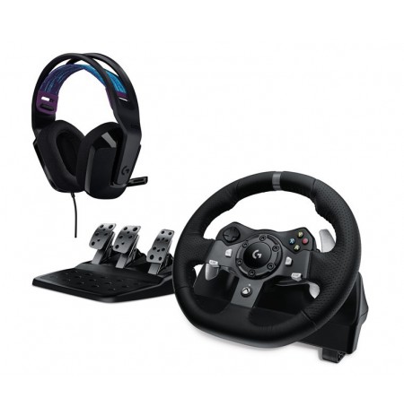 GAMING WHEEL LGT G920+HEADPH G335 BLACK