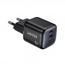 UNITEK WALL CHARGER 2X GAN 45W, 2XUSB-C PD 3.0, QC