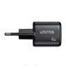 UNITEK WALL CHARGER 2X GAN 45W, 2XUSB-C PD 3.0, QC