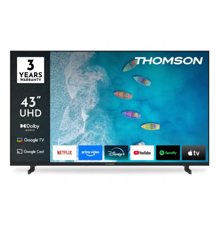 Thomson 43UG4S15 TV 109.2 cm (43") 4K Ultra HD Smart TV Wi-Fi Black