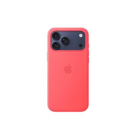 Apple iPhone 17 Pro Max Silicone Case with MagSafe – Bright Guava | Apple